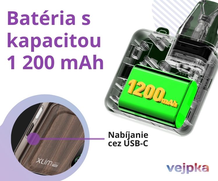 OXVA Xlim SQ Pro kapacita batérie a dobíjanie